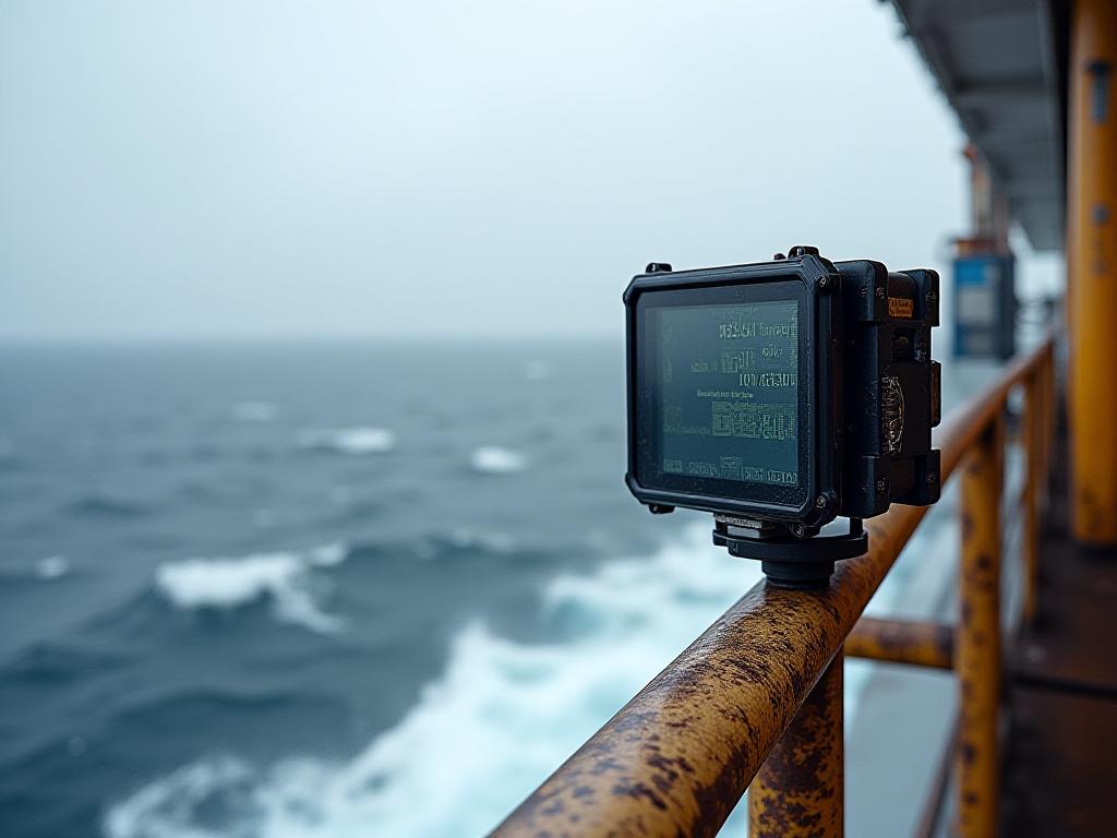 Rugged signal nodes installed on an offshore platform in heavy seas